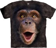 3D tričko Prekvapený šimpanz