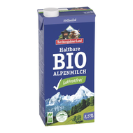 Alpské mlieko bez laktózy plnotučné 3,5% UHT bio 1l Berchtesgadener Land