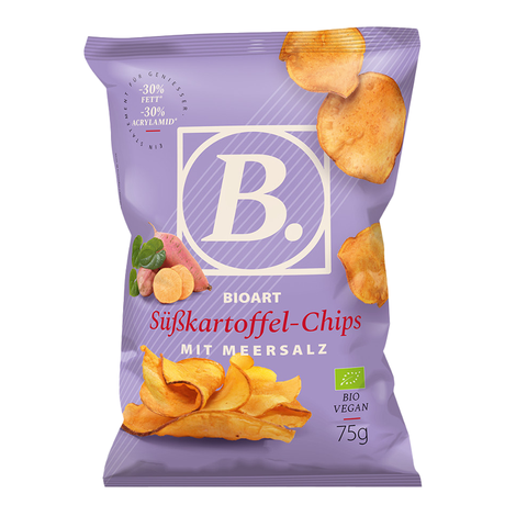Batatové chipsy bio 75g Bioart