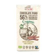 Bio fair trade horká čokoláda so škoricou 100g Chocolates Solé