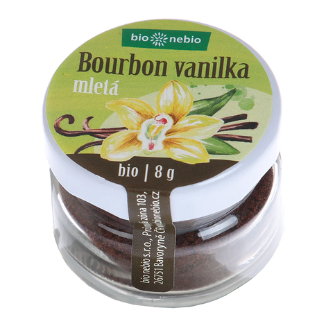 Bourbon bio vanilka mletá bio 8g Bionebio 
