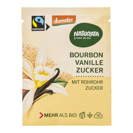 Bourbon vanilkový cukor demeter bio 8g Naturata