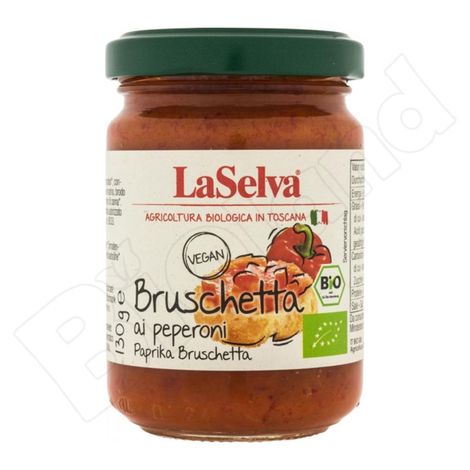 Vyradené Bruschetta paprika 130g bio LaSelva