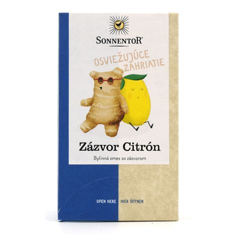 Zázvor - citrón, porciovaný čaj bio 32,4g Sonnentor