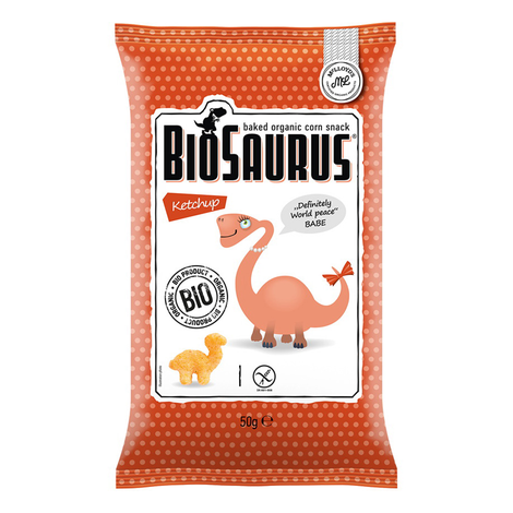 Chipsy kečupové Babebio 50g Biosaurus