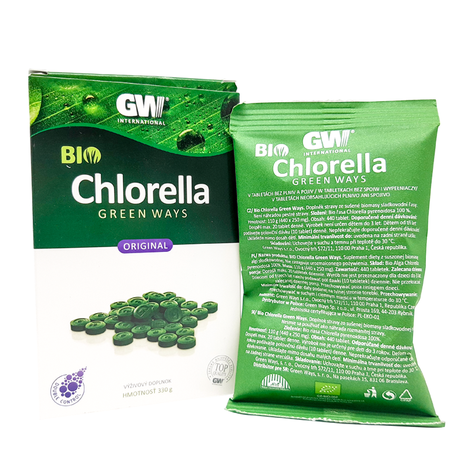 Chlorella bio tablety 330g Green Ways
