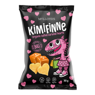 Chrumky srdiečka Kimifinne slaný karamel bio 30g McLLOYDS