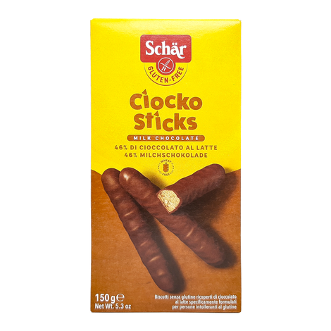 Ciocko Sticks bezlepkové sušienky v čoko poleve 150g Schär