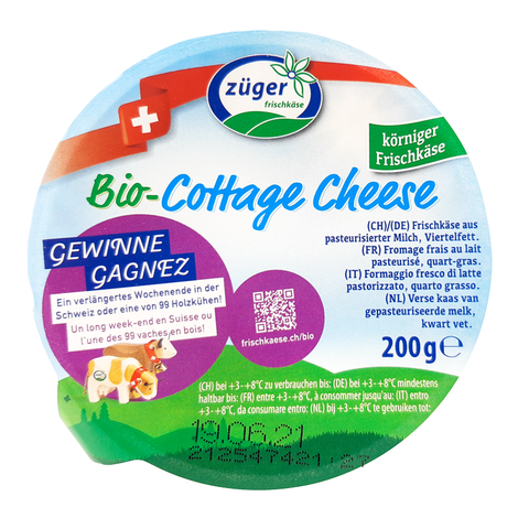 Cottage cheese bio 200g Züger