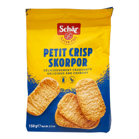 Petit Crisp Skorpor bezlepkové sucháre 150g Schär