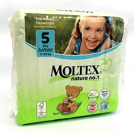 DOPREDAJ Ekologické plienky Junior 5 (11-25 kg) Moltex