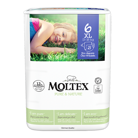 Ekologické plienky 6 (XL) 13-18kg 21ks Moltex