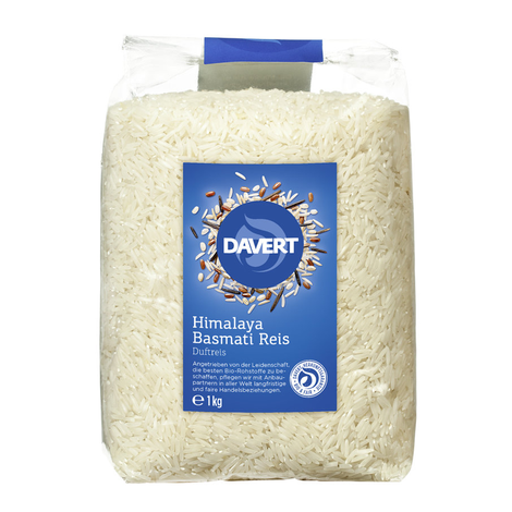 Himalájska ryža Basmati biela bio 1kg Davert