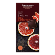 Horká čokoláda 70% chia a grapefruit bio 70g Benjamissimo