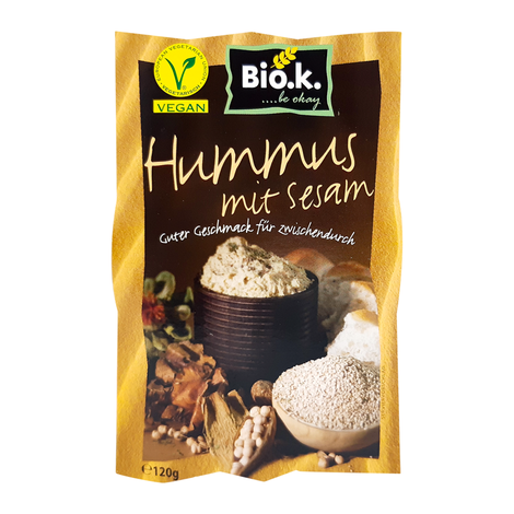 Hummus so sezamom bio 120g Bio.k.