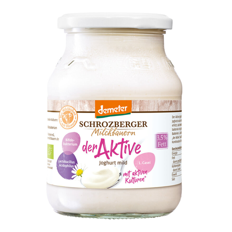 Jemný jogurt Active sklo demeter bio 500g Schrozberger