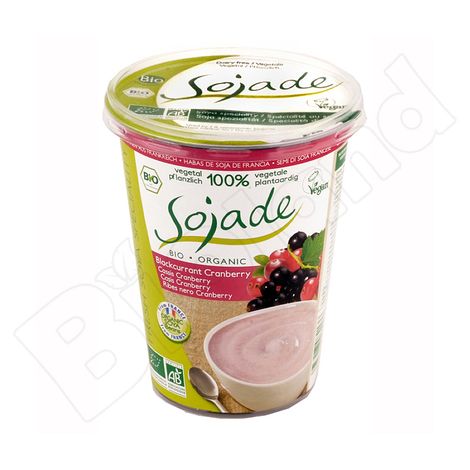 Vyradené Jogurt sójový čierne ríbezle a brusnica bio 400g Sojade
