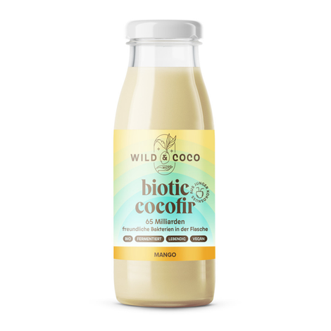Kokosová alternatíva kefíru Biotic Cocofir mango bio 250ml Wild&Coco
