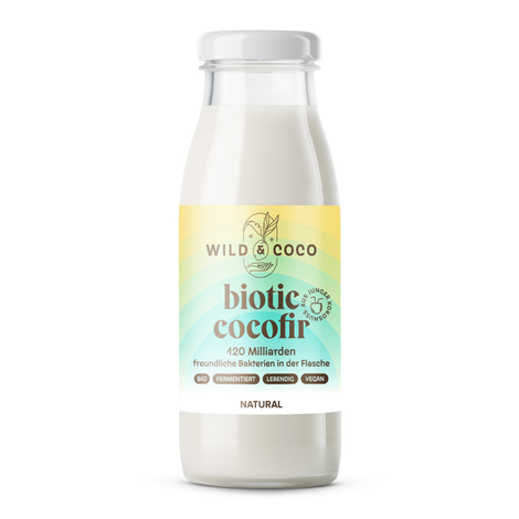 Kokosová alternatíva kefíru Biotic Cocofir natural bio 250ml Wild&Coco
