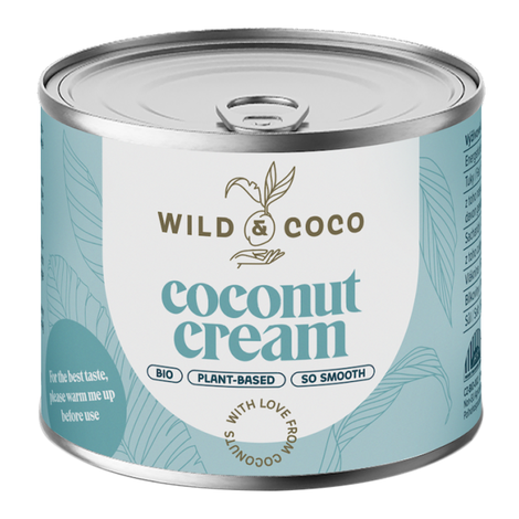 Kokosová smotana 22% bio 200ml Wild&Coco