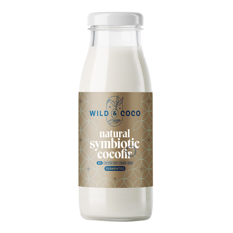 Kokosová alternatíva kefíru Symbiotic Cocofir natural raw bio 500ml Wild&Coco