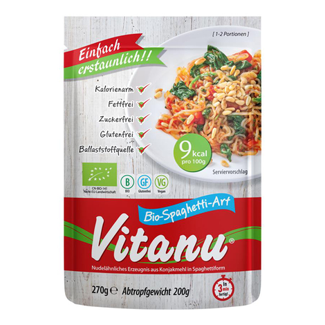 Konjakové špagety bio 270g Vitanu