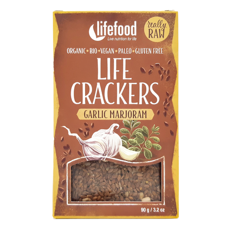 VYRADENE Ľanové krekry Life Crackers a lá zemiakové placky bio 90g Lifefood