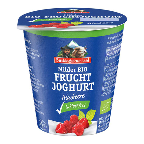Malinový jogurt bez laktózy bio 150g Berchtesgadener Land