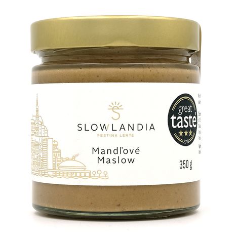 Mandľové Maslow 350g natural Slowlandia