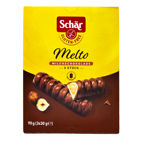 Melto bezlepkové čokoládové tyčinky 90g Schär