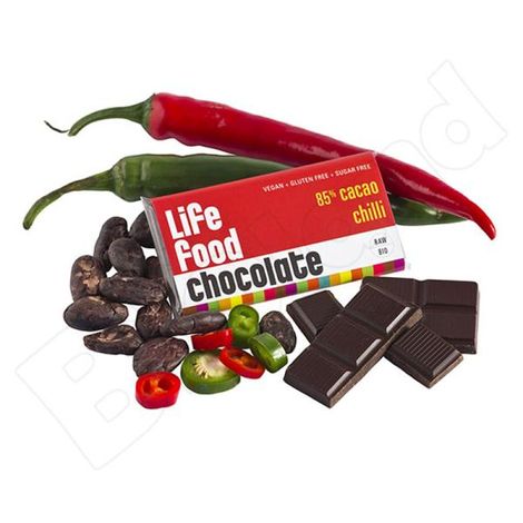 VYRADENE Mini raw čokoláda 85% s chilli bio 15g Lifefood