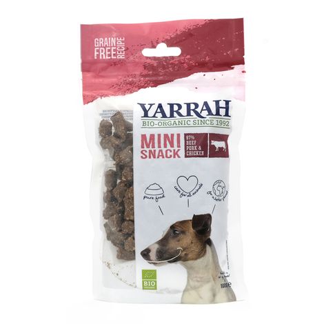 VÝPREDAJ Mini snack pre psov bio 100g Yarrah