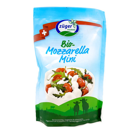 Mozzarella mini bio 150g Züger