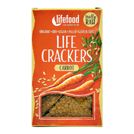 Krekry Life Crackers mrkvové raw bio 80g Lifefood