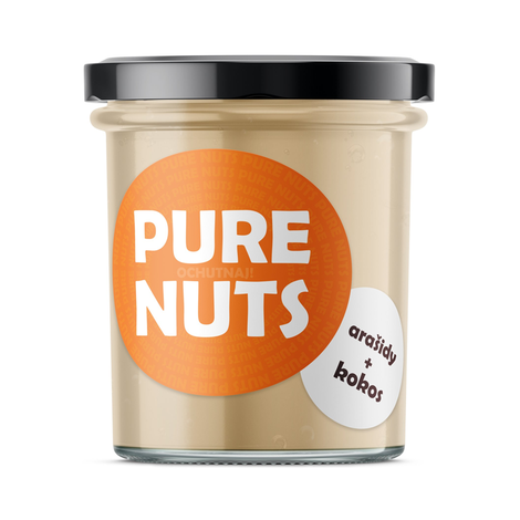 Nátierka arašidová s kokosom 330g Pure Nuts