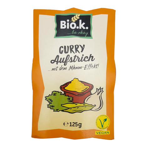 Rastlinná curry nátierka bio 125g Bio.k.
