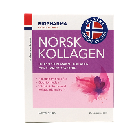Norsk kollagen s vit.C a biotinom 25x5g