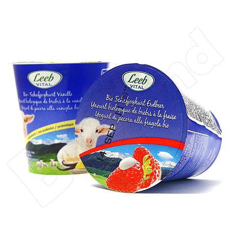 DOPREDAJ Ovčí jogurt jahodový bio 125ml Leeb