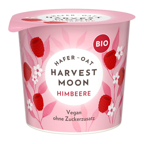 Ovsená alternatíva jogurtu malina bio 275g Harvest Moon