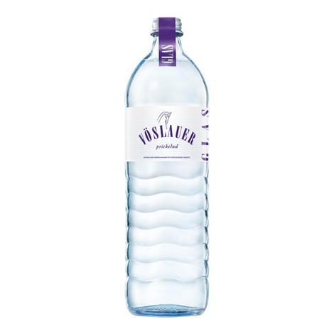 Perlivá voda 1l sklo Vöslauer (vr. zálohy 0,15€)