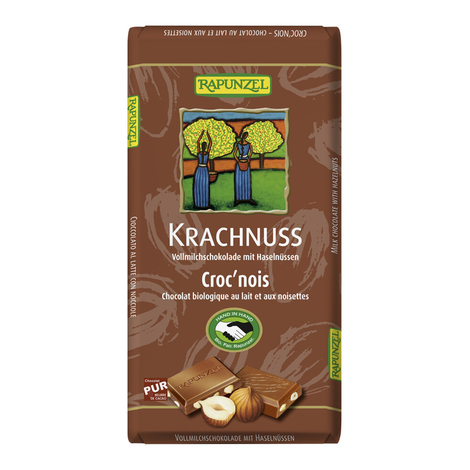 Plnotučná mliečna čokoláda Krachnuss bio 100g Rapunzel