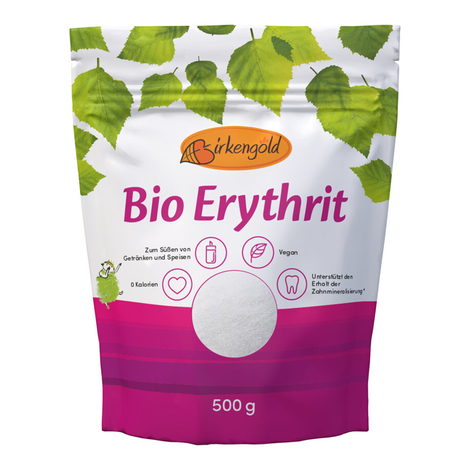 Prírodné sladidlo erytritol bio 500g Birkengold