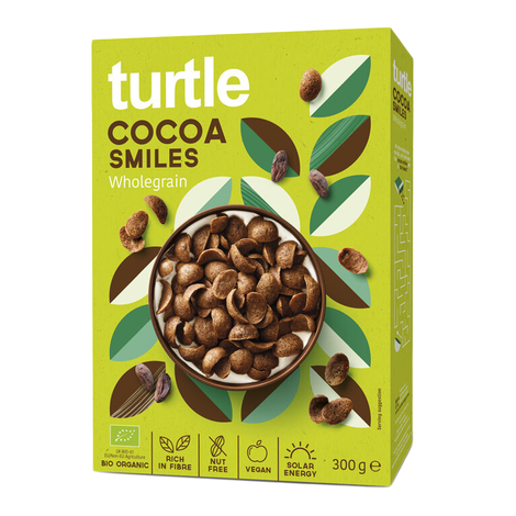 Raňajkové kakaové lupienky Cocoa Smiles bio 300g Turtle