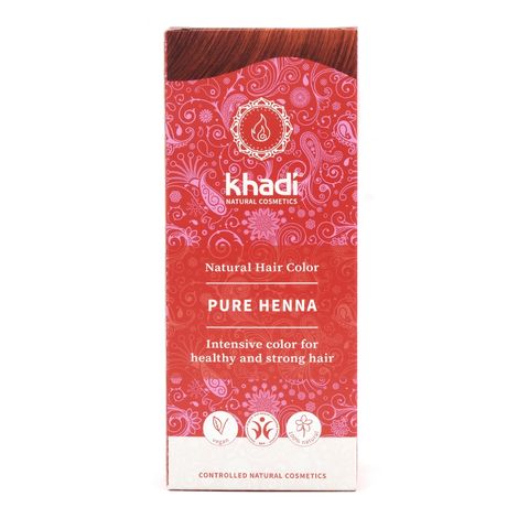 Rastlinná farba na vlasy Prírodná červená čistá henna 100g Khadi