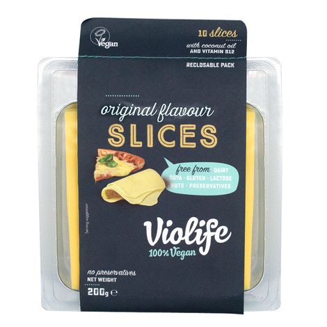 VYRADENE Rastlinný syr originál plátky 200g Violife