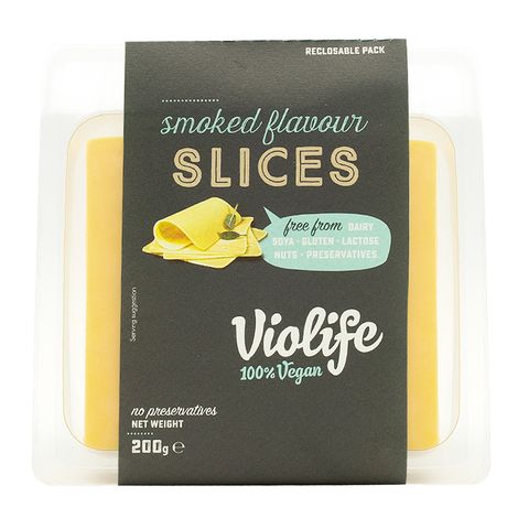 VYRADENE Rastlinný syr údený plátky 200g Violife