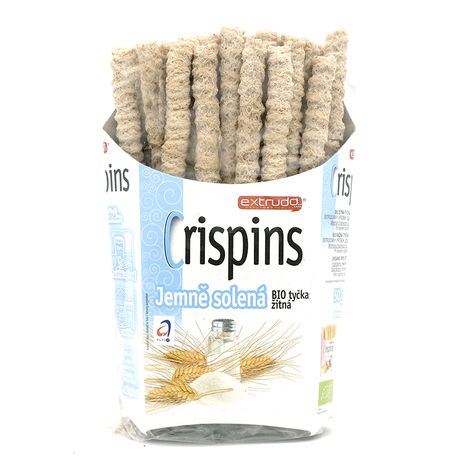 Ražné tyčinky Crispins jemne solené bio 50g Extrudo