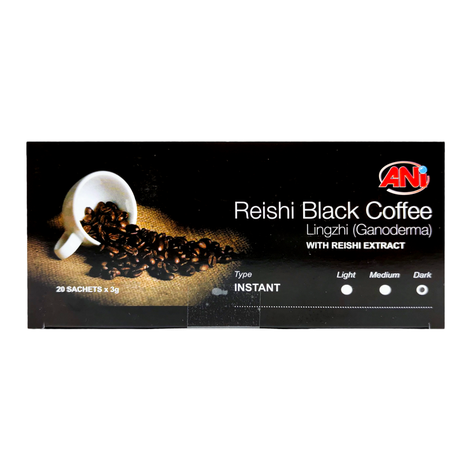 Reishi čierna káva instantná 20x3g ANi