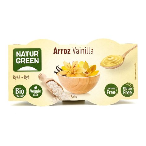 Ryžový dezert vanilka bio 2 x 125g NaturGreen