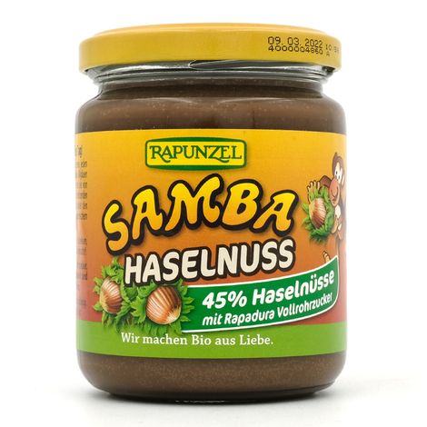 Samba čokoládovo-oriešková nátierka bio 250g Rapunzel
